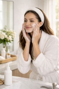 glowing skin
